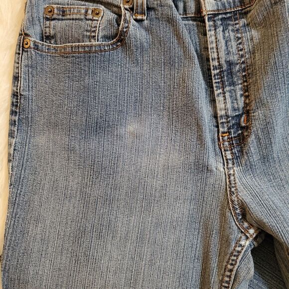 VTG Y2K SO Womens Jeans Size 13S Short Faded Blue Mid Rise Boot Cut Stretch - Picture 4 of 9